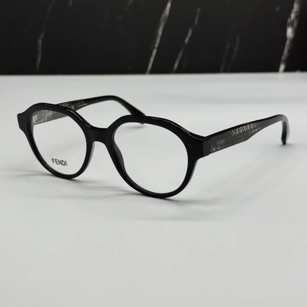 NEW FENDI FE50049I 001 BLACK EYEGLASSES WOMEN FENDI